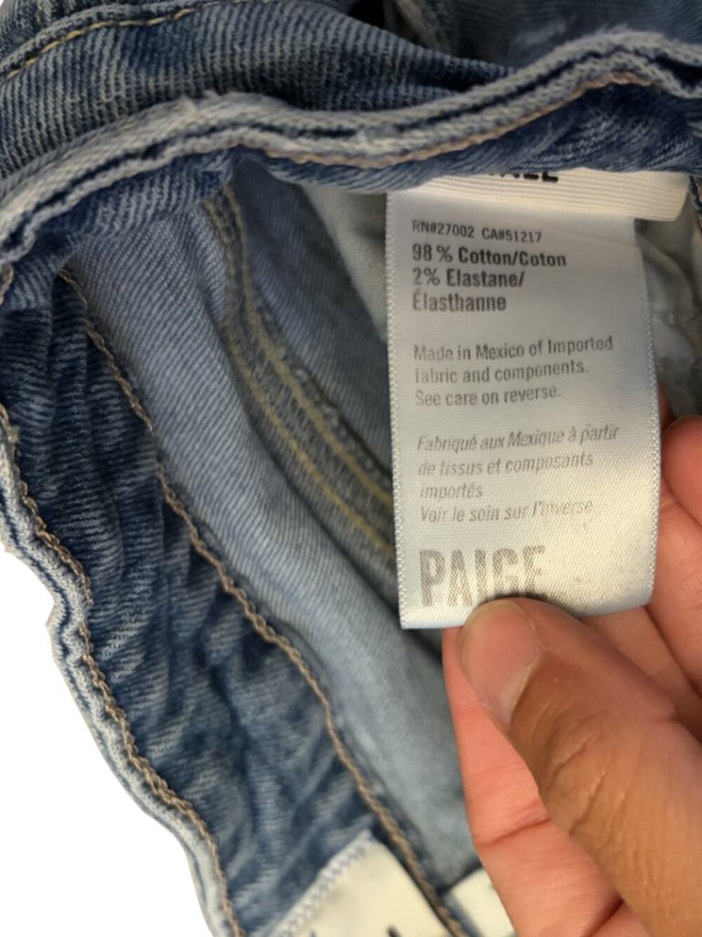 Paige Jeans 24 Light Wash ankle crop - Picture 3 of 6
